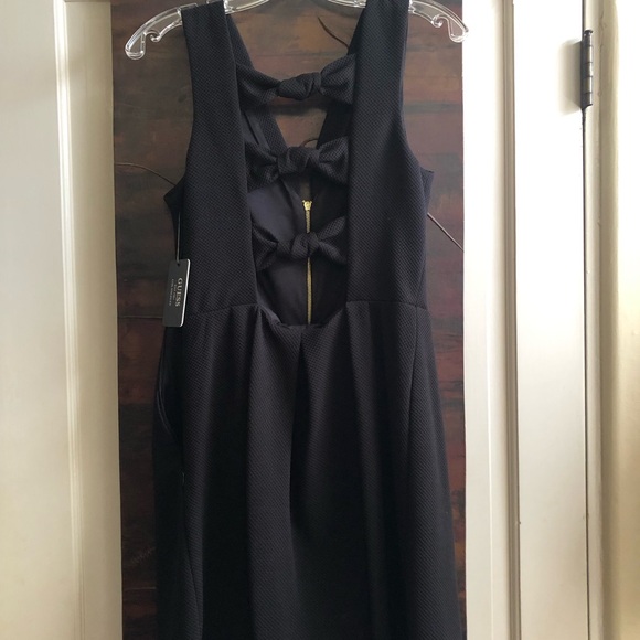 green emerald velvet dress Guess Womens Chain Strap Bodycon Dress, Black, 12